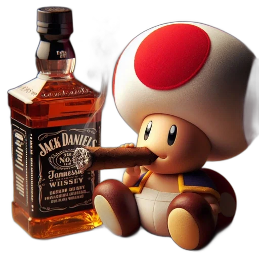 bottle, weapon, hat, 3d render, pixel art, concept art, photorealistic, toy transparent PNG cut-out