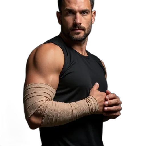 staff, man, his, arm transparent PNG cut-out