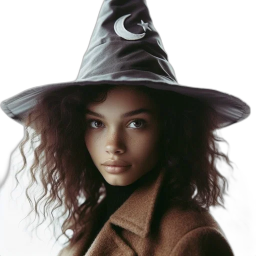 hat, face, staff, hair, photorealistic, fantasy art, concept art, oil painting transparent PNG cut-out