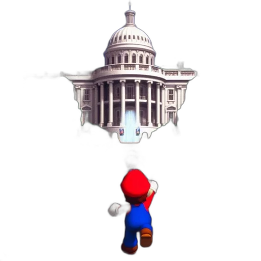 hat, crown, mask, building, pixel art, concept art, 3d render, watercolor transparent PNG cut-out