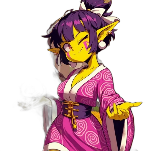 staff, dress, dragon, fantasy art, concept art, pixel art, anime, golden transparent PNG cut-out