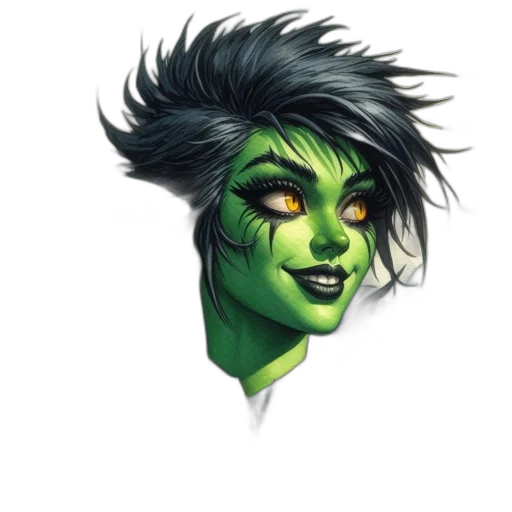 face, mask, staff, concept art, fantasy art, comic book art, photorealistic, green transparent PNG cut-out