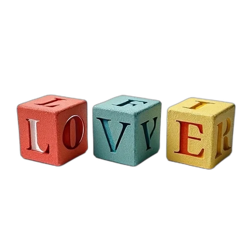 furniture, jewelry, 3d render, set, three, colorful, textured, cubes transparent PNG cut-out