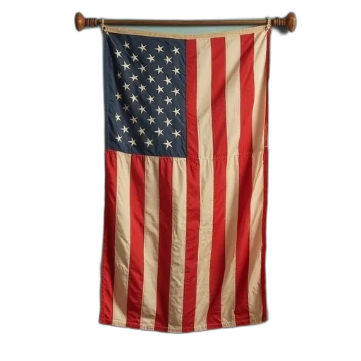 dress, american, flag, hanging, wall, front, corn, field transparent PNG cut-out