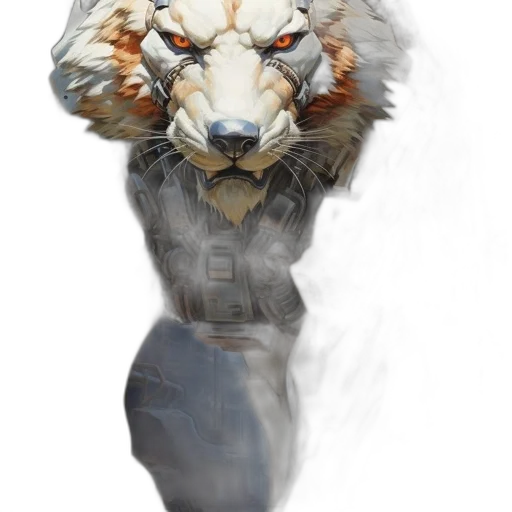 mask, animal, creature, face, concept art, fantasy art, photorealistic, watercolor transparent PNG cut-out
