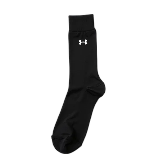 shoes, single, black, sock, white, logo, ankle, displayed transparent PNG cut-out