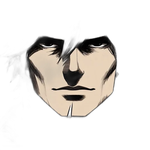 face, mask, hat, robot, anime, concept art, comic book art, cartoon transparent PNG cut-out