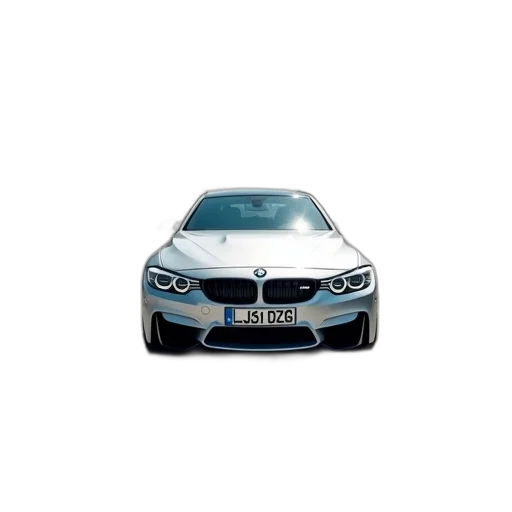 car, 3d render, photorealistic, blue, silver, bmw, parked, parking transparent PNG cut-out