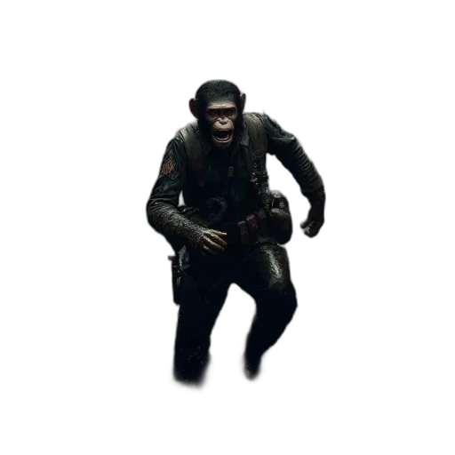 creature, mask, animal, jacket, concept art, 3d render, pixel art, photorealistic transparent PNG cut-out