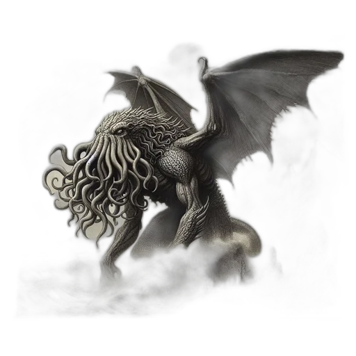 dragon, creature, animal, staff, fantasy art, concept art, 3d render, photorealistic transparent PNG cut-out