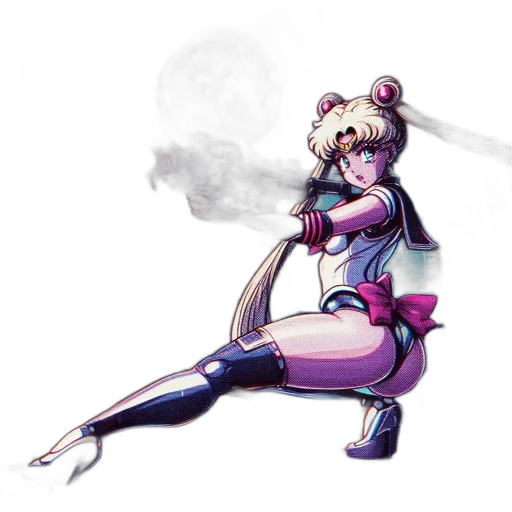 staff, weapon, robot, concept art, fantasy art, pixel art, anime, pastel transparent PNG cut-out