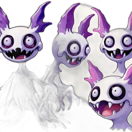 creature, mask, concept art, fantasy art, 3d render, pixel art, skeletal, goblin-like transparent PNG cut-out