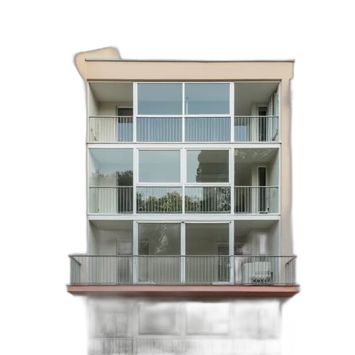 building, furniture, 3d render, photorealistic, concept art, modern, large, glass transparent PNG cut-out