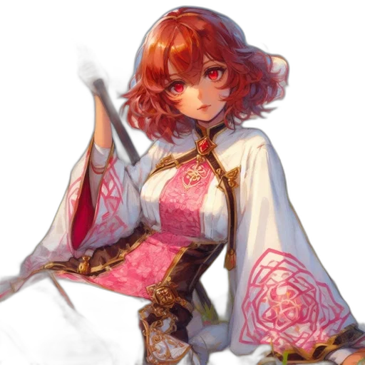 dress, staff, sword, weapon transparent PNG cut-out