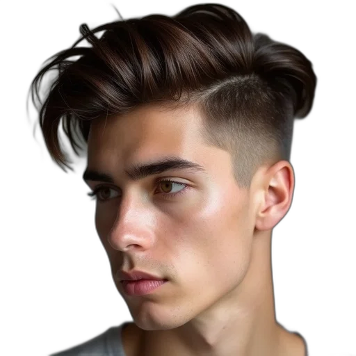 hair, face, hat, jacket, photorealistic, cyberpunk, 3d render, cartoon transparent PNG cut-out