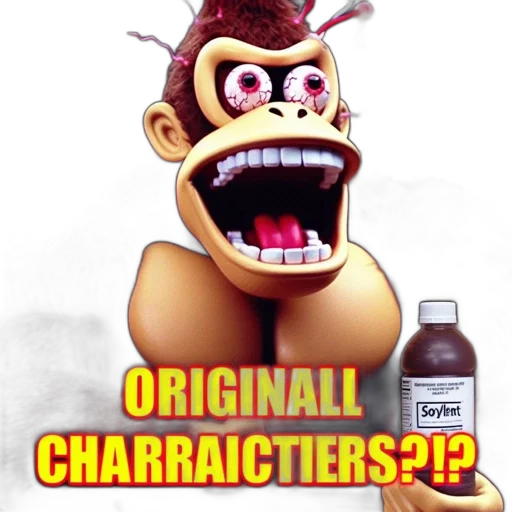 creature, 3d render, concept art, photorealistic, comic book art, animated, gorilla, figure transparent PNG cut-out