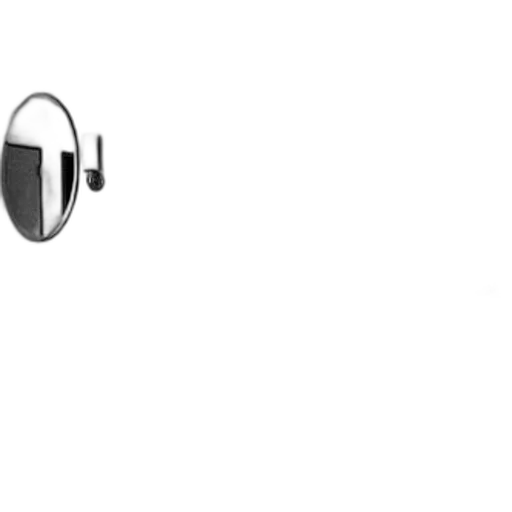 robot, mask, face, minimalist, black-and-white, photograph, modern, bedroom transparent PNG cut-out