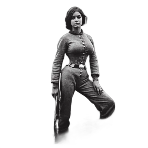 staff, weapon, concept art, comic book art, photorealistic, pixel art, woman, stands transparent PNG cut-out