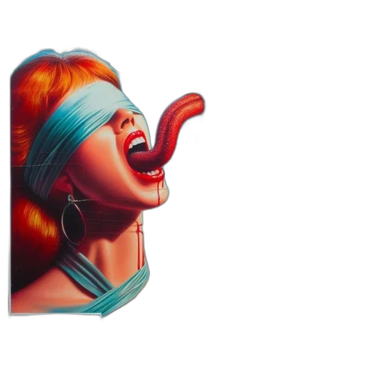 mask, face, food, creature, 3d render, photorealistic, concept art, vaporwave transparent PNG cut-out