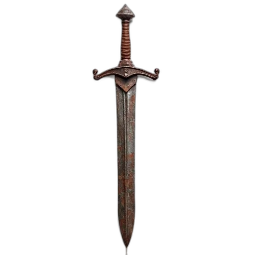sword, weapon, staff, jewelry, fantasy art, 3d render, concept art, rusty transparent PNG cut-out