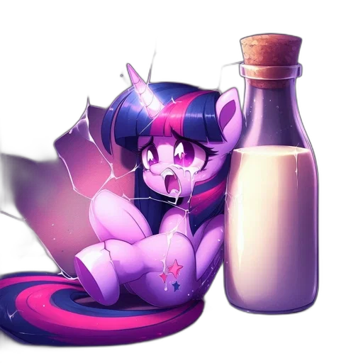 bottle, dress, food, pixel art, concept art, watercolor, fantasy art, pastel transparent PNG cut-out