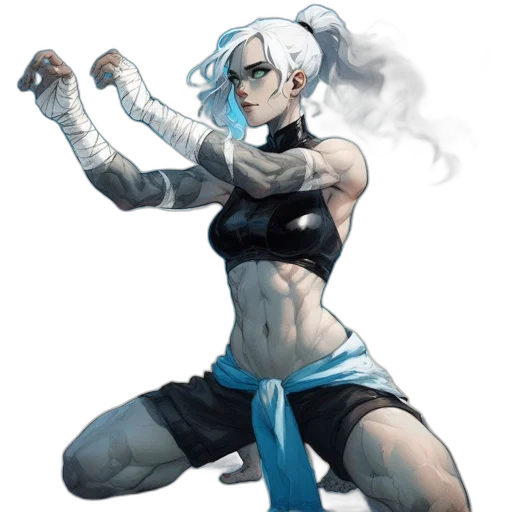 staff, weapon, concept art, comic book art, fantasy art, pixel art, blue, monochrome transparent PNG cut-out