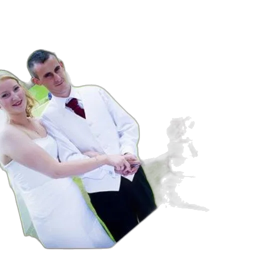 staff, dress, 3d render, photorealistic, bride, groom, formal, attire transparent PNG cut-out