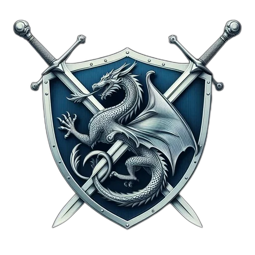 dragon, sword, staff, weapon, fantasy art, concept art, 3d render, pixel art transparent PNG cut-out