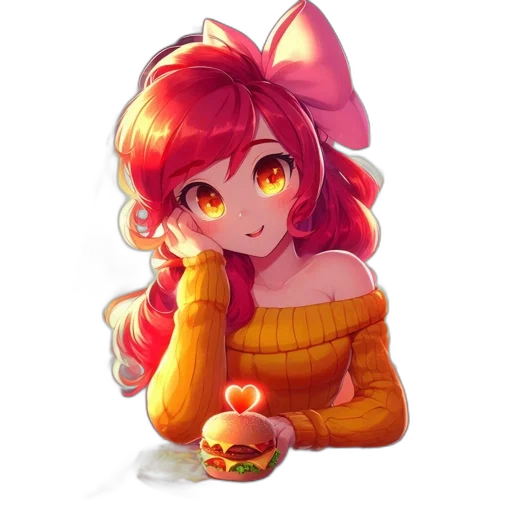 food, staff, creature, animal, pixel art, anime, watercolor, concept art transparent PNG cut-out