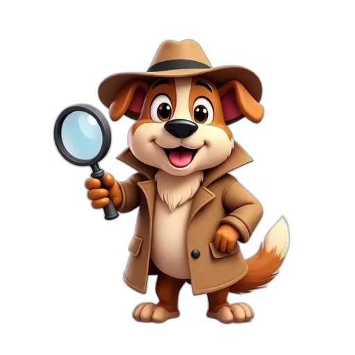 staff, animal, hat, jacket, concept art, cartoon, 3d render, character transparent PNG cut-out