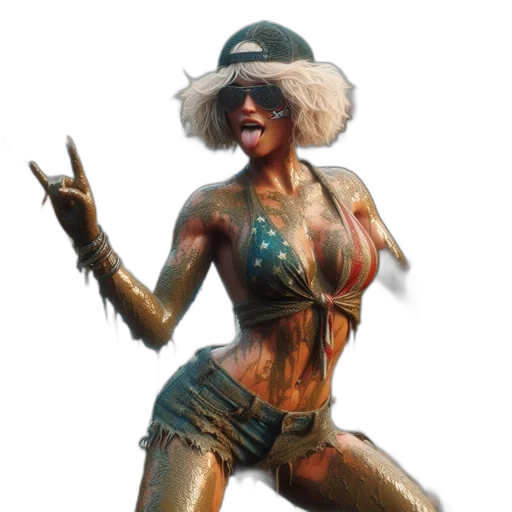staff, weapon, hat, concept art, comic book art, fantasy art, cyberpunk, golden transparent PNG cut-out