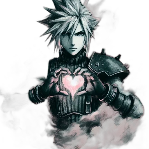 fantasy art, concept art, pixel art, comic book art, monochrome, dark, blue, animated transparent PNG cut-out
