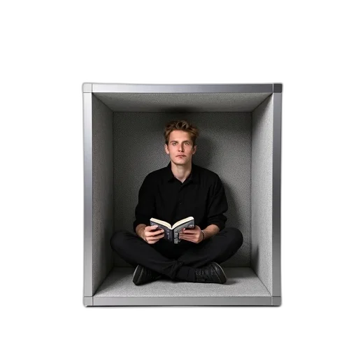 furniture, jacket, face, staff, person, sitting, inside, large transparent PNG cut-out