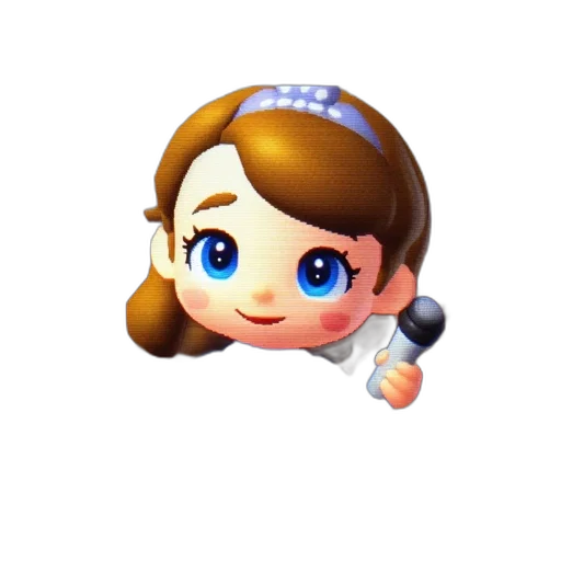 staff, weapon, face, crown, pixel art, 3d render, cartoon, concept art transparent PNG cut-out