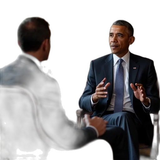photorealistic, president, barack, obama transparent PNG cut-out