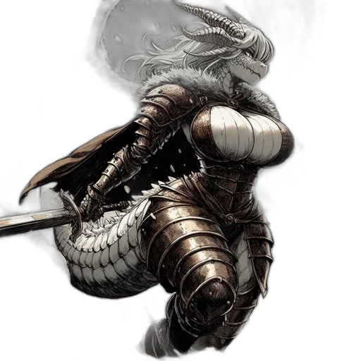 dragon, sword, creature, staff, fantasy art, concept art, pixel art, comic book art transparent PNG cut-out