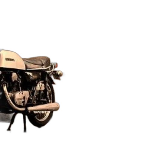 car, furniture, 3d render, concept art, photorealistic, vintage, motorcycle, parked transparent PNG cut-out
