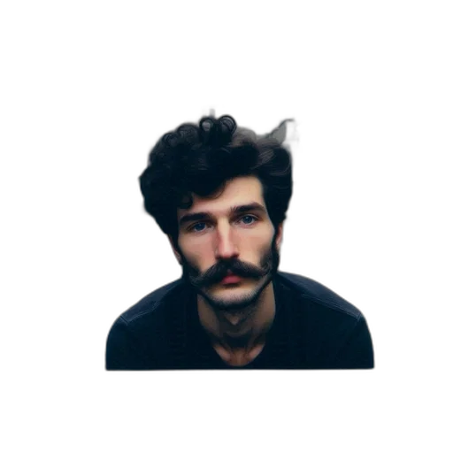 face, hair, staff, hat, pixel art, photorealistic, concept art, vaporwave transparent PNG cut-out