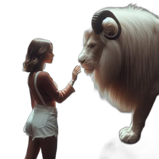 creature, animal, concept art, fantasy art, 3d render, photorealistic, forest, outer space transparent PNG cut-out
