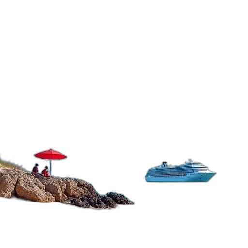 umbrella, hat, concept art, 3d render, photorealistic, beach, underwater, rain transparent PNG cut-out