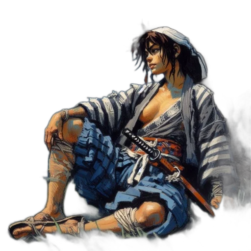 sword, weapon, concept art, fantasy art, photorealistic, comic book art, blue, young transparent PNG cut-out
