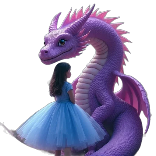 dragon, dress, creature, animal transparent PNG cut-out