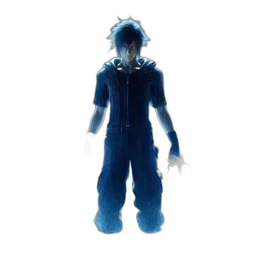 mask, creature, robot, jacket, concept art, 3d render, cyberpunk, vaporwave transparent PNG cut-out