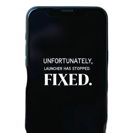 dress, furniture, smartphone, screen, displaying, message, reads, unfortunately transparent PNG cut-out