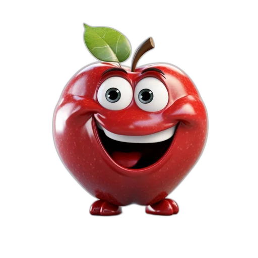 food, animal, face, robot, 3d render, photorealistic, concept art, animated transparent PNG cut-out