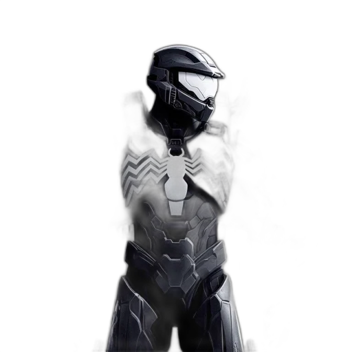 robot, weapon, concept art, 3d render, comic book art, fantasy art, monochrome, individual transparent PNG cut-out