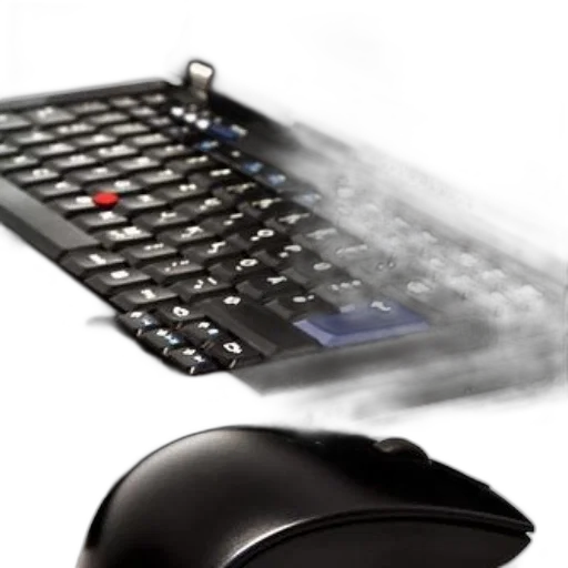 3d render, photorealistic, close-up, black, laptop, keyboard, blue, spacebar transparent PNG cut-out