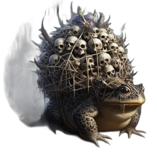 mask, creature, dragon, crown, concept art, fantasy art, 3d render, photorealistic transparent PNG cut-out