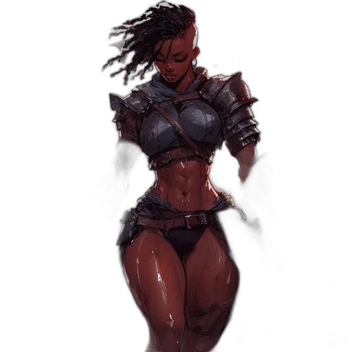 weapon, robot, dress, concept art, fantasy art, comic book art, cyberpunk, dark transparent PNG cut-out