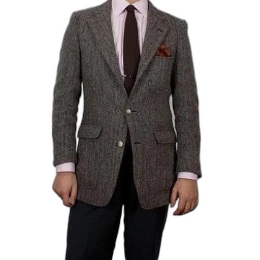 jacket, staff, earth tones, person, wearing, brown, tweed, blazer transparent PNG cut-out